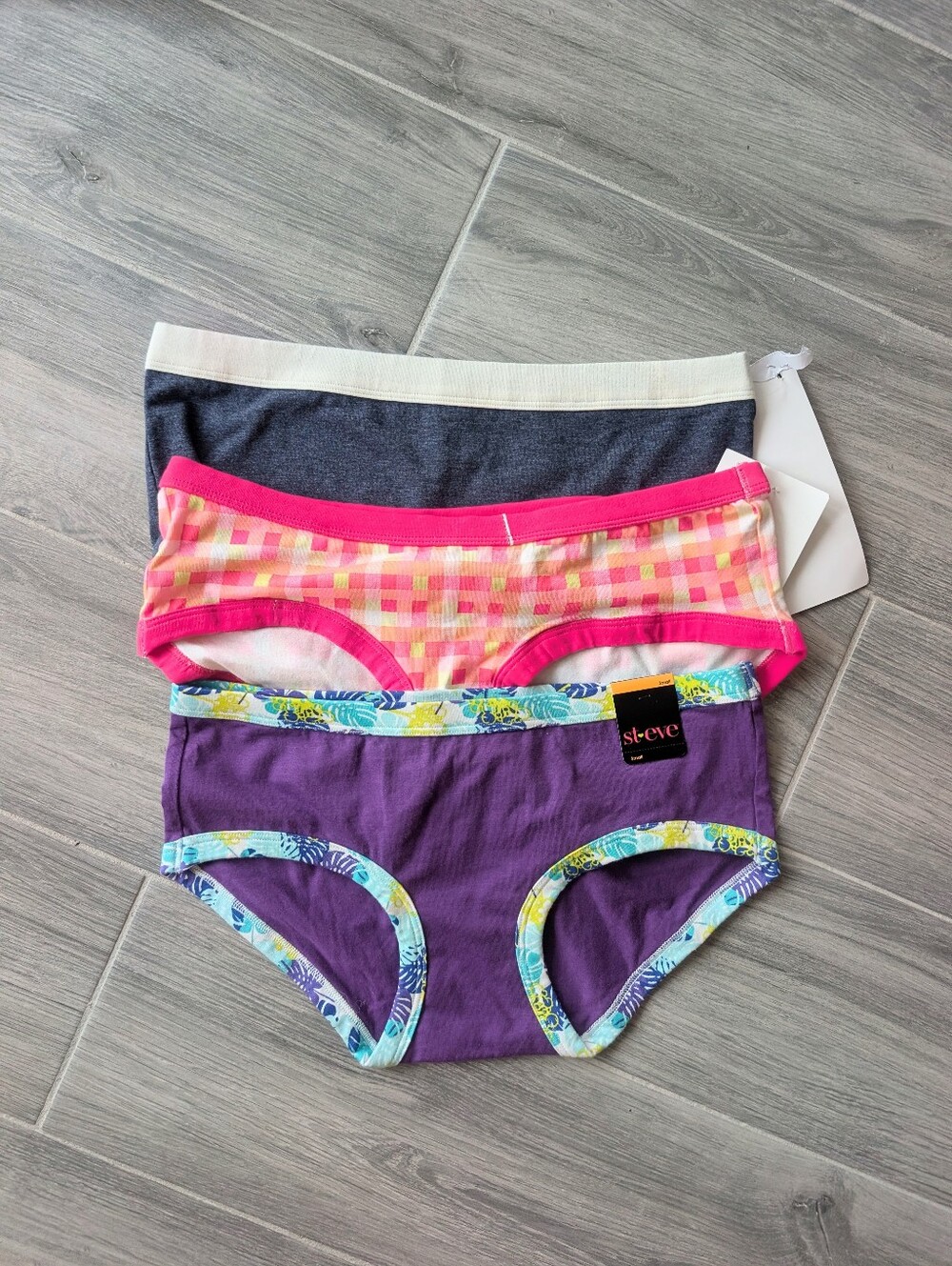 NWT Set of x3 St. Eve Boyshorts & Hipster Panties SIZE SMALL